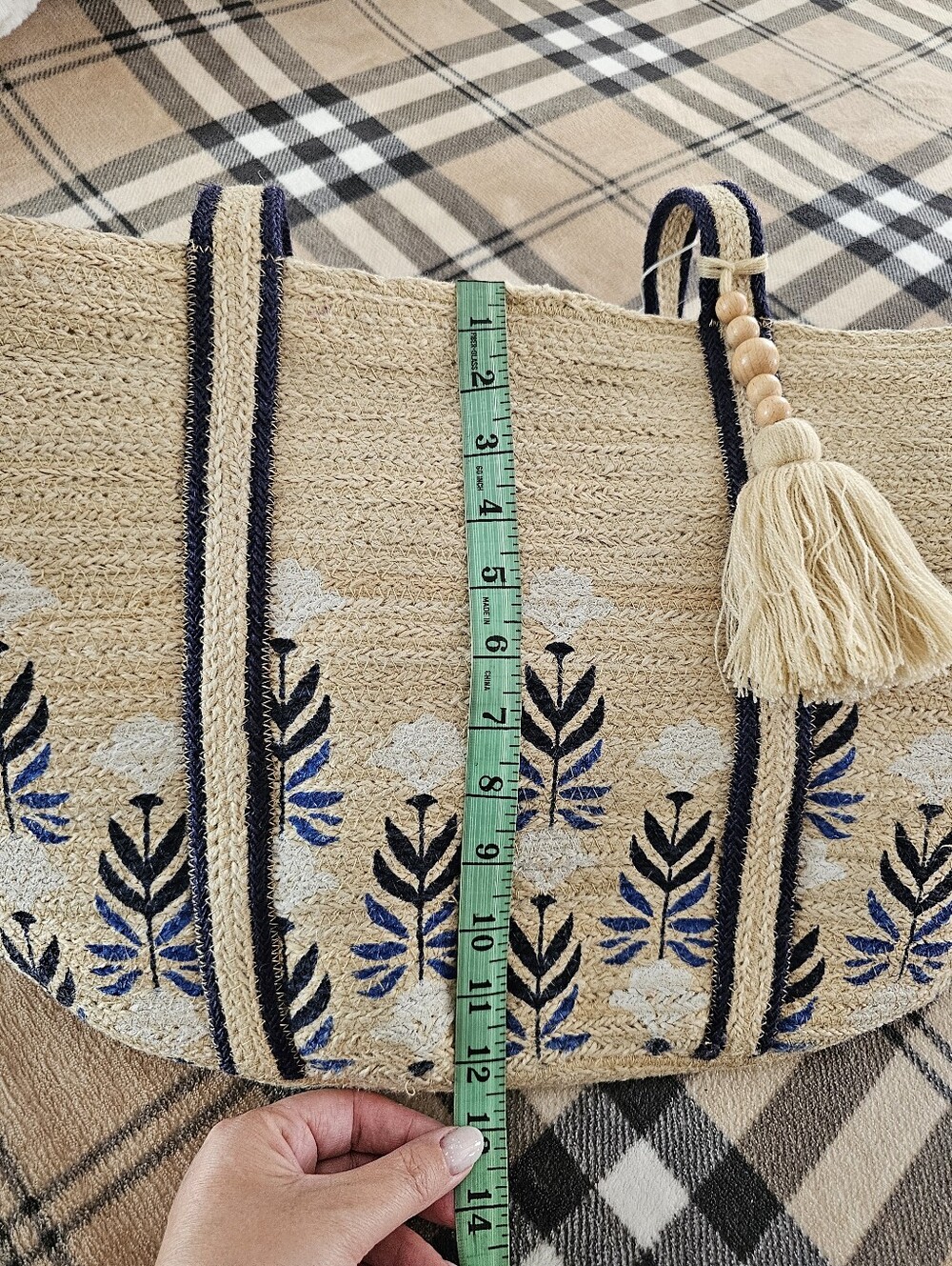 Shiraleah Natural Straw Tote - Picture 9 of 10